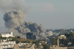 De la fumée s'élève d'un site frappé par une attaque aérienne israélienne à Nabatieh au sud du Liban le 11 juin 2026 - © AFP - Abbas Fakih De la fumée s'élève d'un site frappé par une attaque aérienne israélienne à Nabatieh au sud du Liban le 11 juin 2026 - © AFP - Abbas Fakih