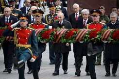 Le président russe Vladimir Poutine lors des commémorations de la victoire sur l'Allemagne nazie, le 9 mai 2026 à Moscou - © POOL/AFP - Alexander NEMENOV