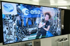 Un échange vidéo entre l'astronaute Sophie Adenot à bord de la Station spatiale internationale (ISS) et des journalistes, le 2 septembre 2026, à Paris - © AFP/Archives - LOU BENOIST Un échange vidéo entre l'astronaute Sophie Adenot à bord de la Station spatiale internationale (ISS) et des journalistes, le 2 septembre 2026, à Paris - © AFP/Archives - LOU BENOIST