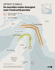 Détroit d'Ormuz : de nouvelles routes émergent mais l'insécurité persiste - © AFP - Nicholas SHEARMAN, Sherine ELSAYARY, Luca MATTEUCCI Détroit d'Ormuz : de nouvelles routes émergent mais l'insécurité persiste - © AFP - Nicholas SHEARMAN, Sherine ELSAYARY, Luca MATTEUCCI
