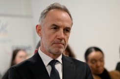 Le maire de Paris Emmanuel Grégoire, le 1er avril 2026 à Paris - © AFP - Anna KURTH