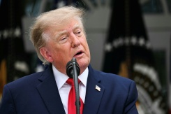 Le président américain Donald Trump à la Maison Blanche, le 15 octobre 2026 à Washington - © AFP - Jim WATSON Le président américain Donald Trump à la Maison Blanche, le 15 octobre 2026 à Washington - © AFP - Jim WATSON