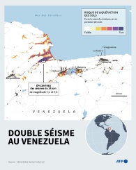 Double séisme au Venezuela - © AFP - Nicholas SHEARMAN