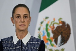 La présidente mexicaine Claudia Sheinbaum, le 14 avril 2026 à Mexico - © AFP/Archives - Alfredo ESTRELLA