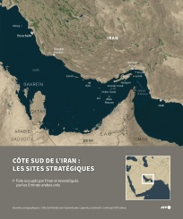 Côte sud de l'Iran : les sites stratégiques - © AFP/Archives - Omar KAMAL, Gal ROMA