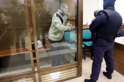 Image tirée d'une séquence fournie par le service de presse du tribunal municipal de Moscou, le 7 octobre 2024, montrant l'Américain Stephen Hubbard, accusé d'avoir combattu en tant que mercenaire pour l'Ukraine, lors d'une audience consacrée à son verdict, à Moscou - © Moscow City Court press service/AFP/Archives - Handout Image tirée d'une séquence fournie par le service de presse du tribunal municipal de Moscou, le 7 octobre 2024, montrant l'Américain Stephen Hubbard, accusé d'avoir combattu en tant que mercenaire pour l'Ukraine, lors d'une audience consacrée à son verdict, à Moscou - © Moscow City Court press service/AFP/Archives - Handout