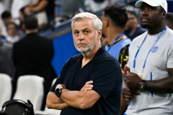 L'entraîneur marseillais Bruno Genesio, lors du match de Ligue 1 contre le PSG, au Vélodrome, le 20 septembre 2026 - © AFP - Justine MEDDAH