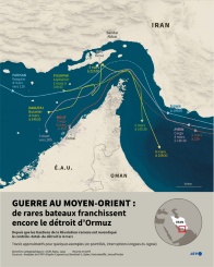 Guerre au Moyen-Orient : de rares bateaux franchissent encore le détroit d'Ormuz - © AFP - Valentin RAKOVSKY, Valentina BRESCHI