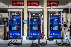 Des pompes à essence à Macao le 27 mars 2026 - © AFP - Eduardo Leal Des pompes à essence à Macao le 27 mars 2026 - © AFP - Eduardo Leal