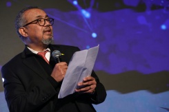 Le chef de l'OMS Tedros Adhanom Ghebreyesus, le 16 février 2026 à Berlin - © AFP/Archives - Adam BERRY