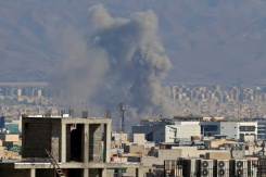 La fumée de frappes aériennes dans une zone centrale de Téhéran, le 6 mars 2026.en Iran - © AFP - ATTA KENARE