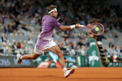 L'Italie Flavio Cobolli en quart de finale de Roland-Garros contre le Canadien Felix Auger-Aliassime le 3 juin 2026 à Paris - © AFP - Thomas SAMSON L'Italie Flavio Cobolli en quart de finale de Roland-Garros contre le Canadien Felix Auger-Aliassime le 3 juin 2026 à Paris - © AFP - Thomas SAMSON