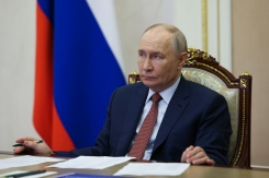 Le président russe Vladimir Poutine à Moscou le 13 juin 2026, photo diffusée par l'agence d'Etat russe Sputnik - © POOL/AFP/Archives - VYACHESLAV PROKOFYEV Le président russe Vladimir Poutine à Moscou le 13 juin 2026, photo diffusée par l'agence d'Etat russe Sputnik - © POOL/AFP/Archives - VYACHESLAV PROKOFYEV